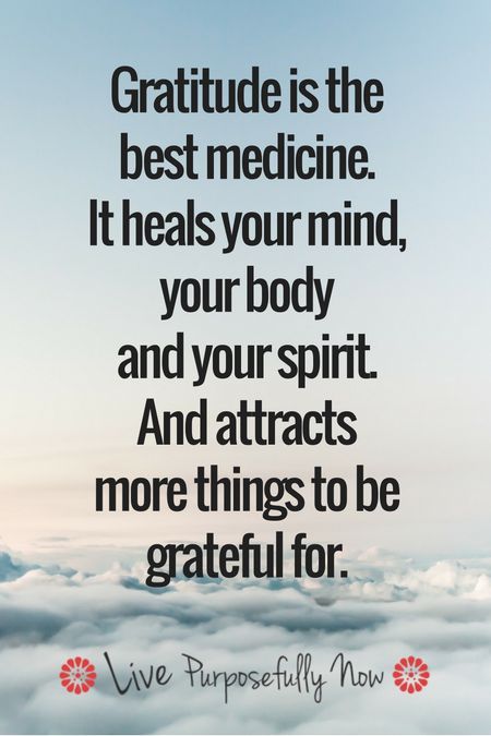 Gratitude medicin